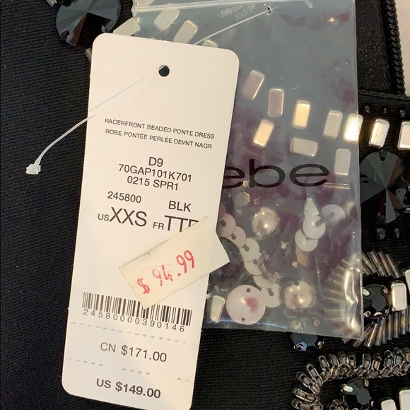 Black Bebe mini dress - Picture 5 of 5